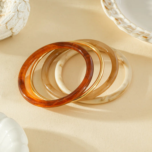 Bracelet Jonc Alméda - Doré