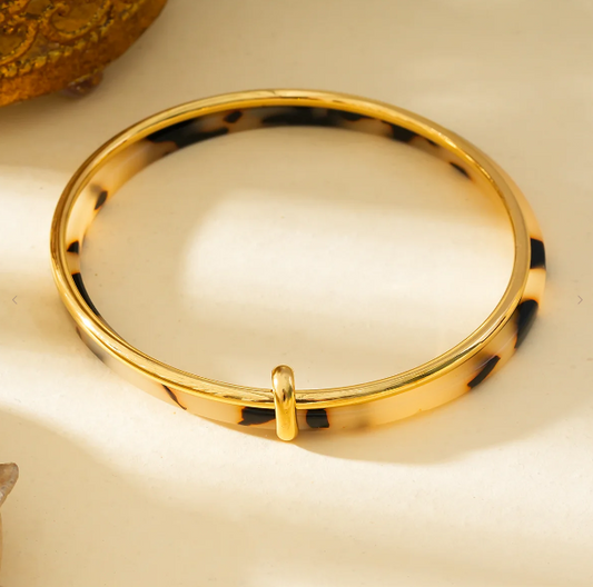 Bracelet 2 Jonc Arty - Doré