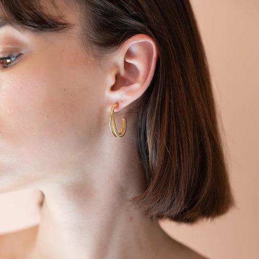 Boucles Créoles Hortense - Dorées