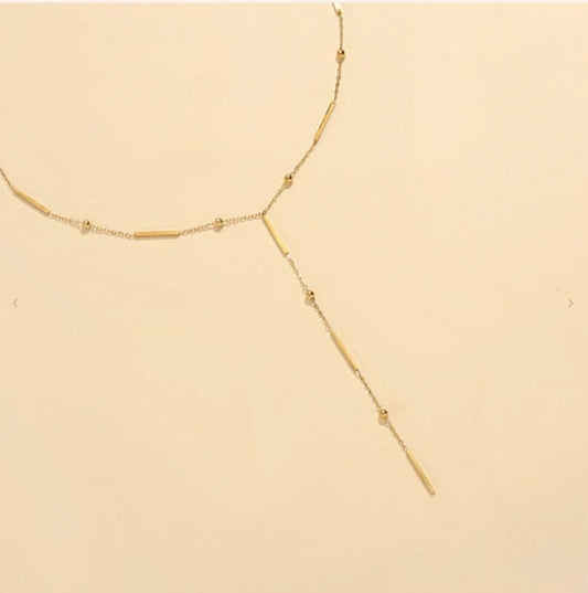 Collier Cravate Amane 2 - Doré