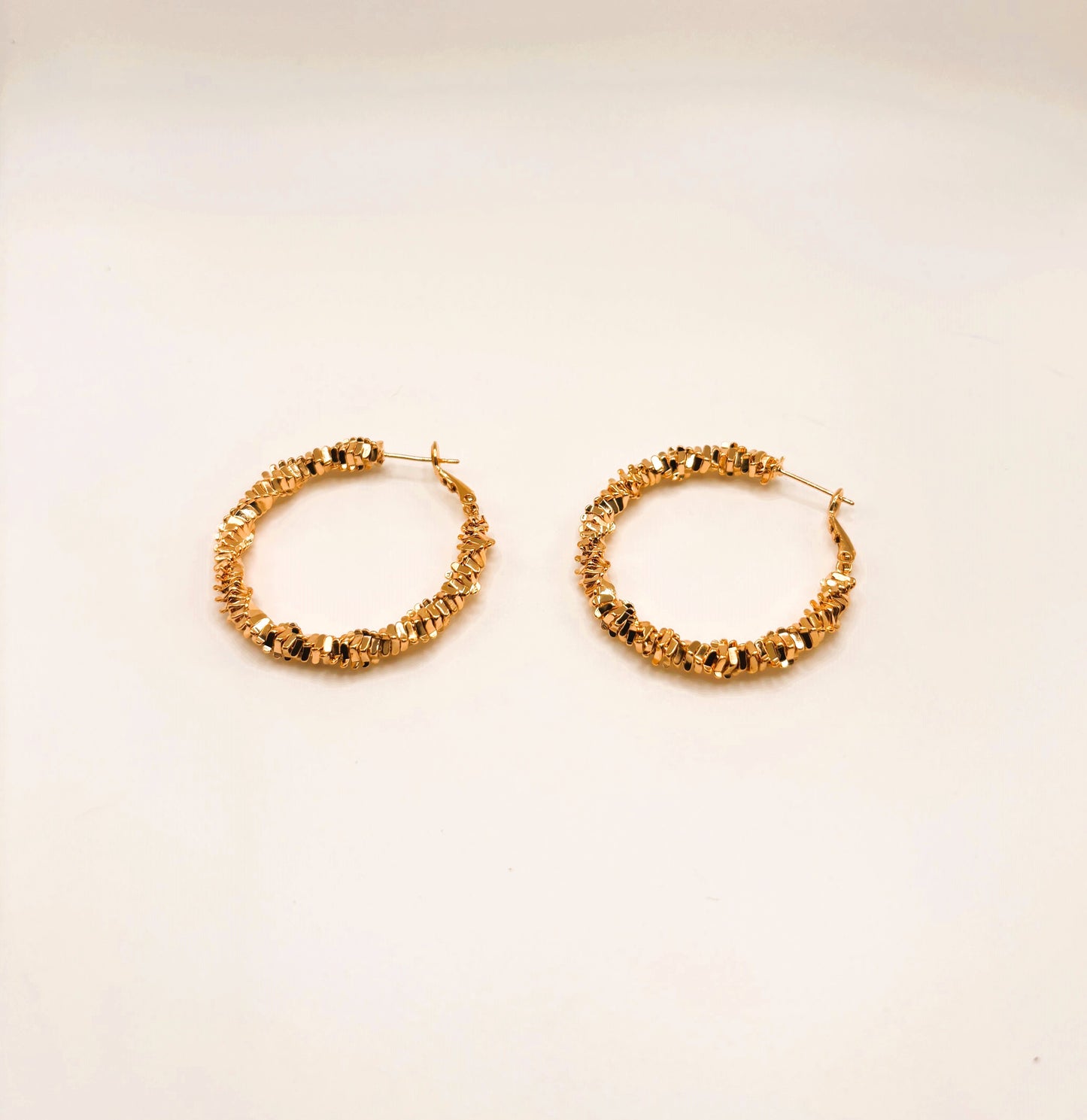 Boucles Créoles Maçon - Plaqué Or