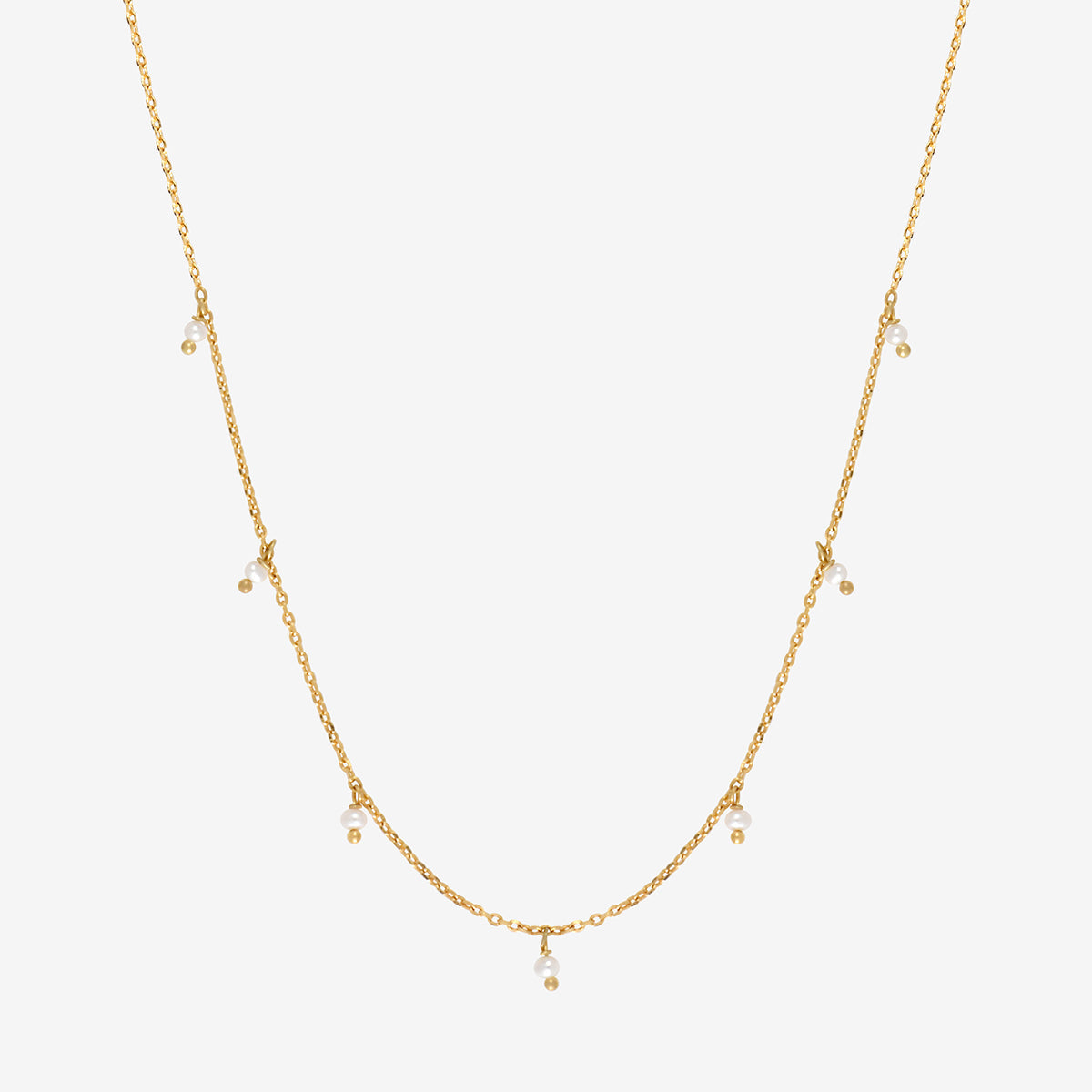 Collier Chaine Doré et Breloques Perles de Culture