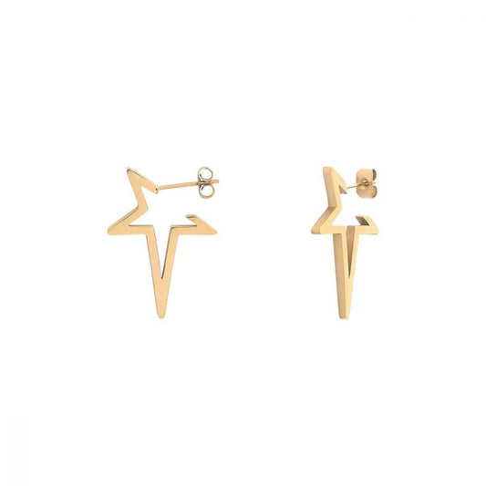 Boucles d'Oreilles Petites Etoiles Dorées
