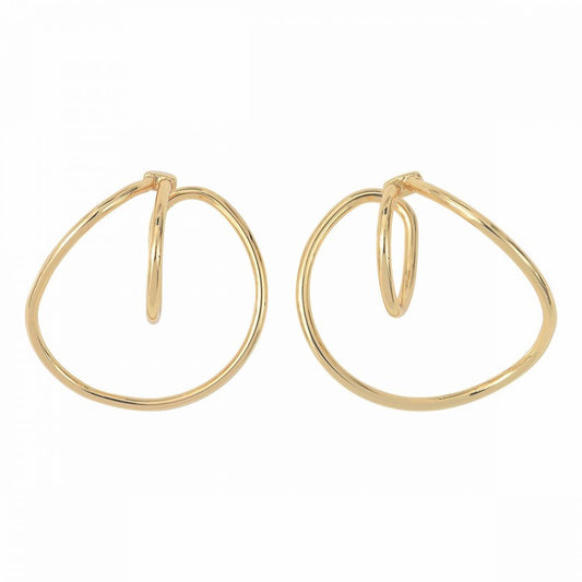 Grande Bague d'Oreille Earcuff Double Anneau Doré