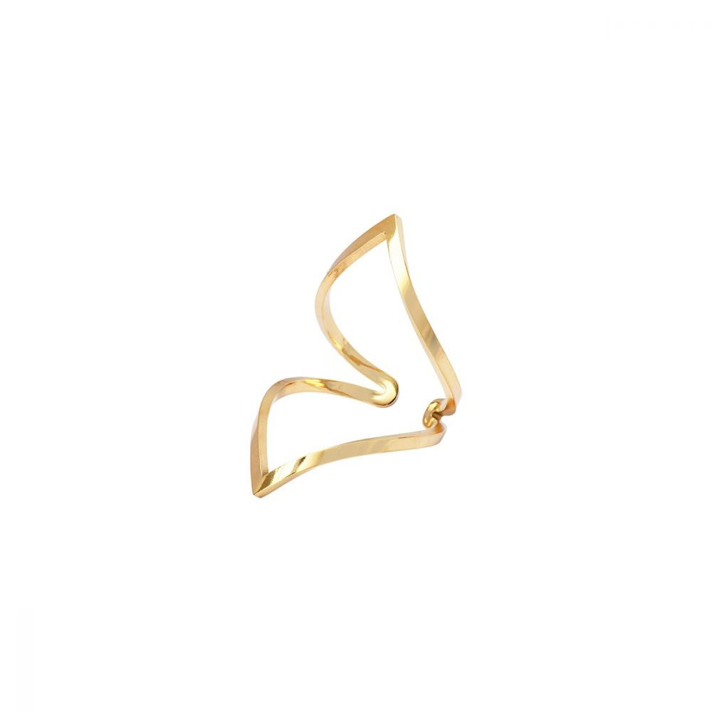 Bague Ajustable Grand Losange Dorée