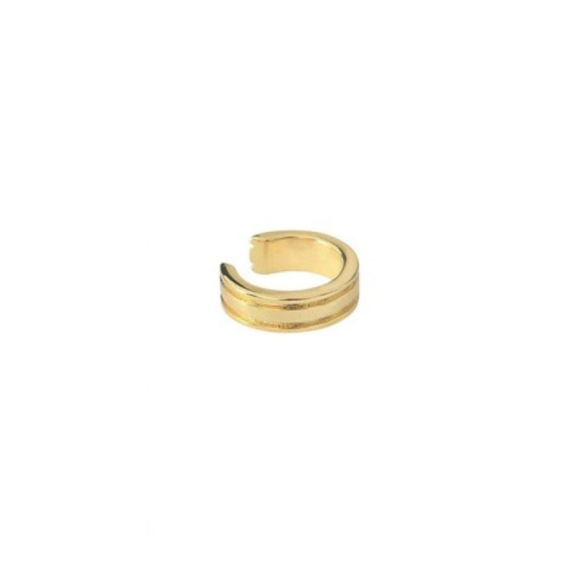 Bague d'Oreille Earcuff 2 Lignes Dorée