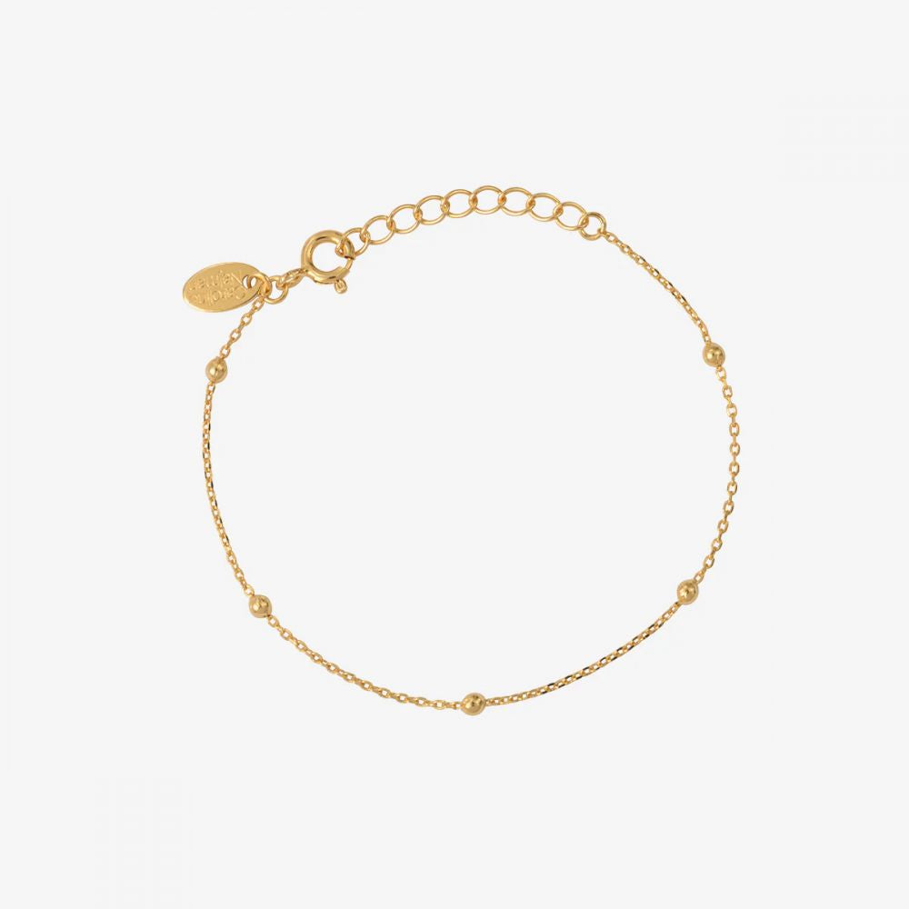 Bracelet Chaine Petites Billes Doré