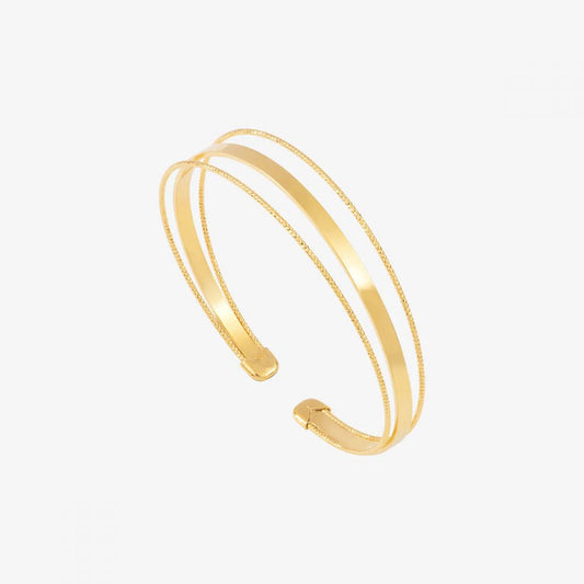 Bracelet Jonc Disco S - Doré