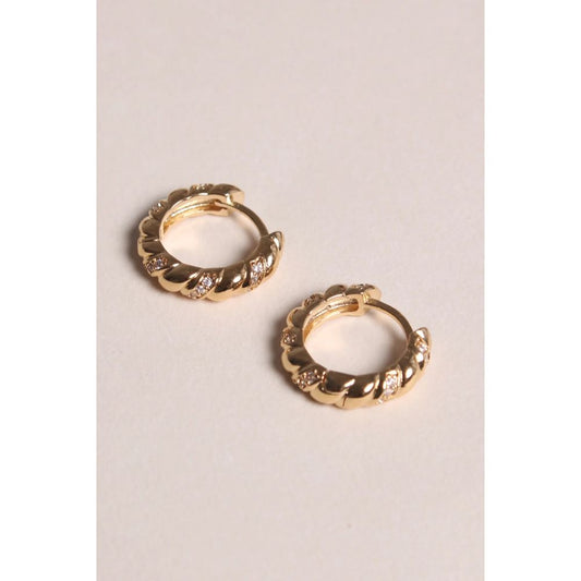 Boucles Créoles Phoebe - Plaqué Or