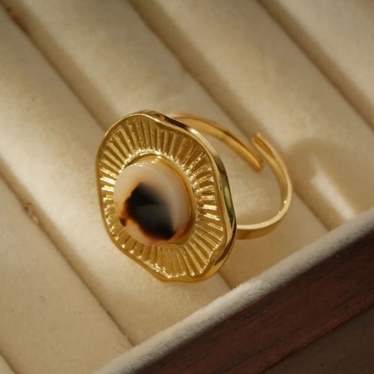 Bague Ajustable Motif Léopard