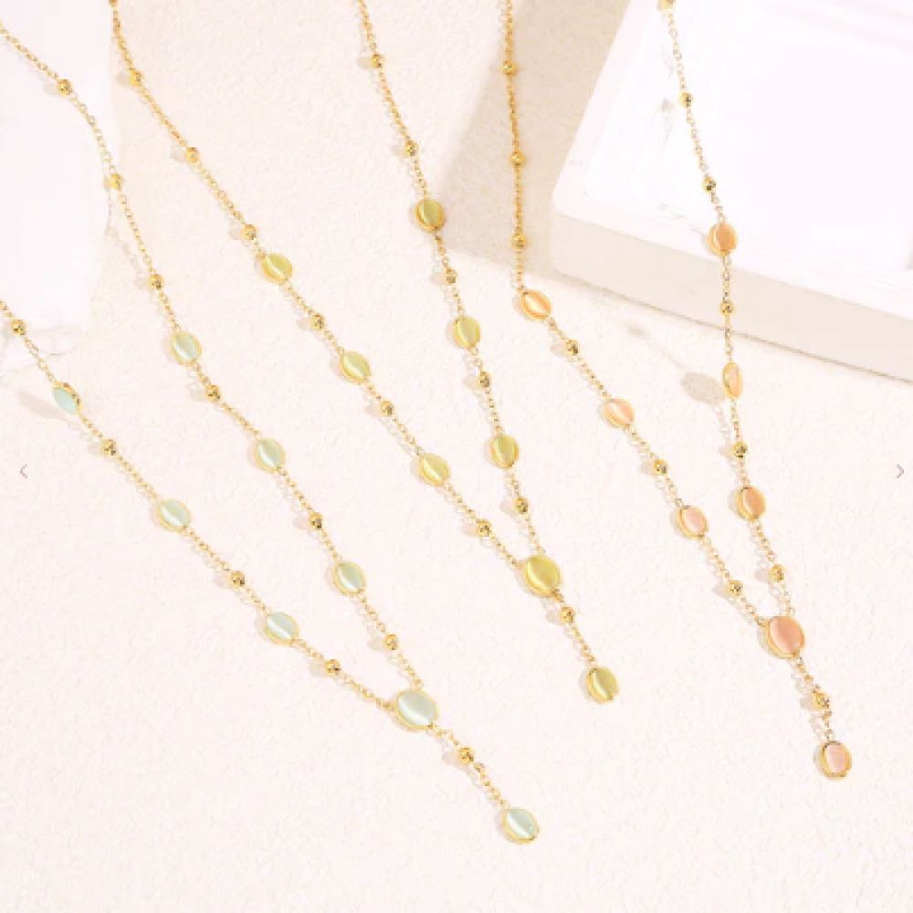 Collier Cravate Oeil de Chat