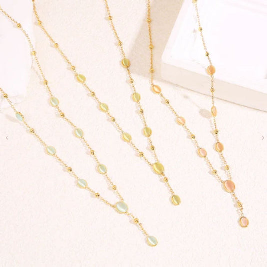 Collier Cravate Oeil de Chat