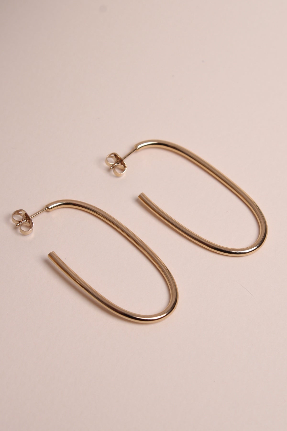 Boucles Créoles Ovales Plaqué Or