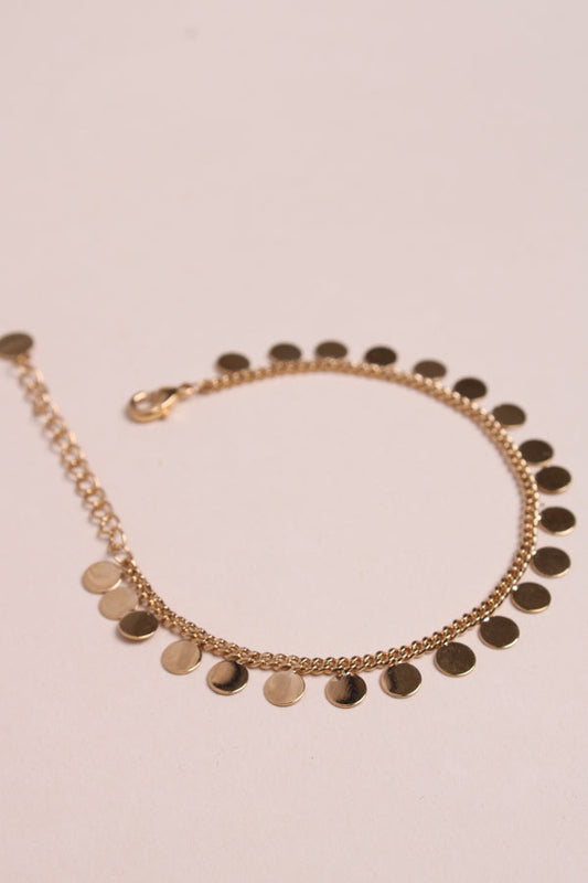 Bracelet Rond Plats Doré