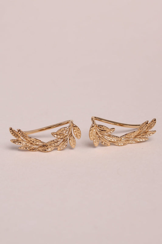 Boucles d'Oreilles Montantes Dessus d'oreilles Laurier