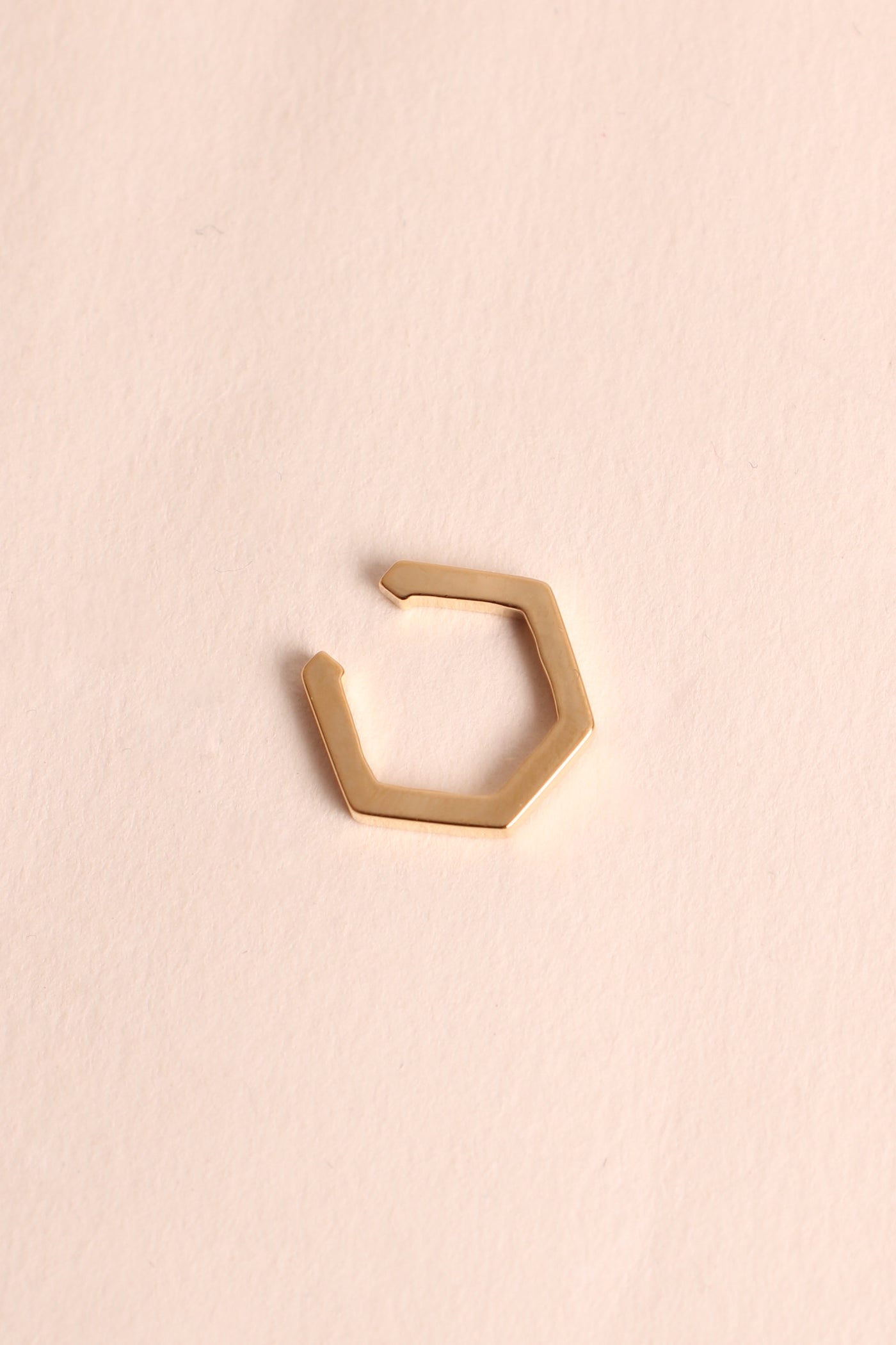 Bague d'Oreille Earcuff Géométrique Dorée