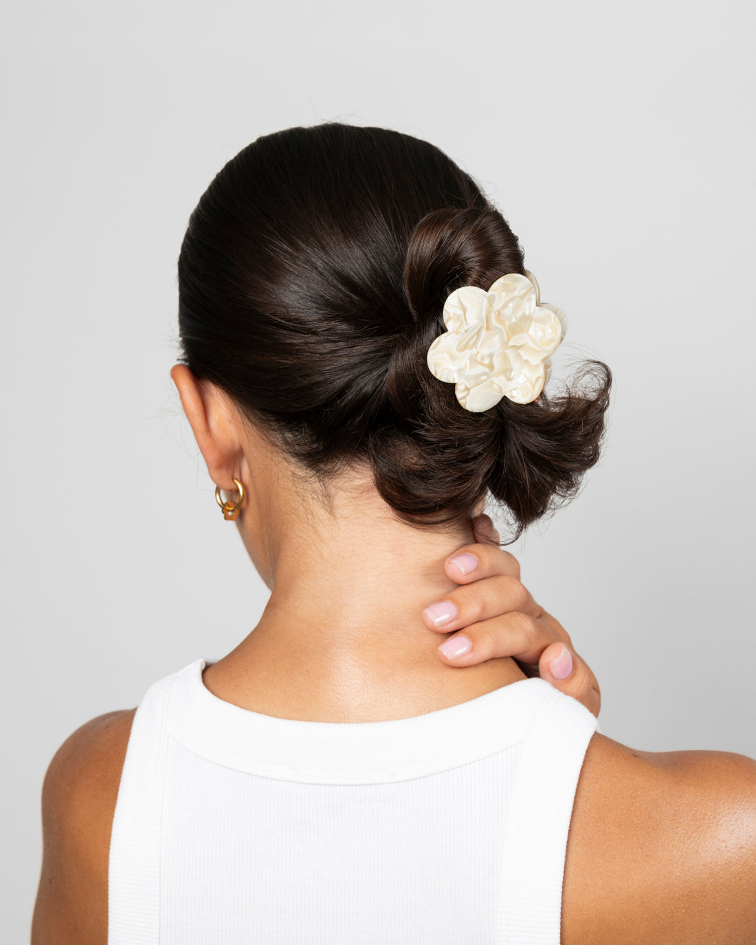Pince à Cheveux Forme Fleurs Colorées Porté