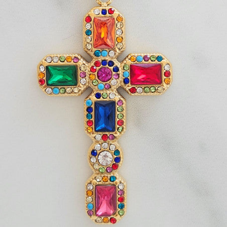 Sautoir Madonna Multicolore - Doré