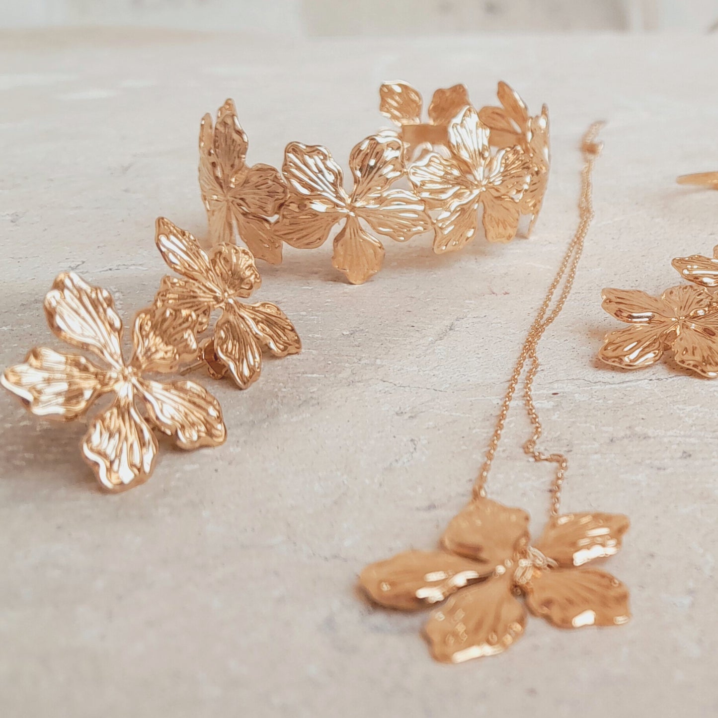 Boucles Laurine XL - Doré