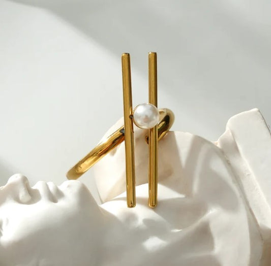 Bague Ajustable Esmée  - Dorée