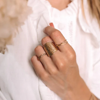Bague Ajustable Jeanne - Dorée