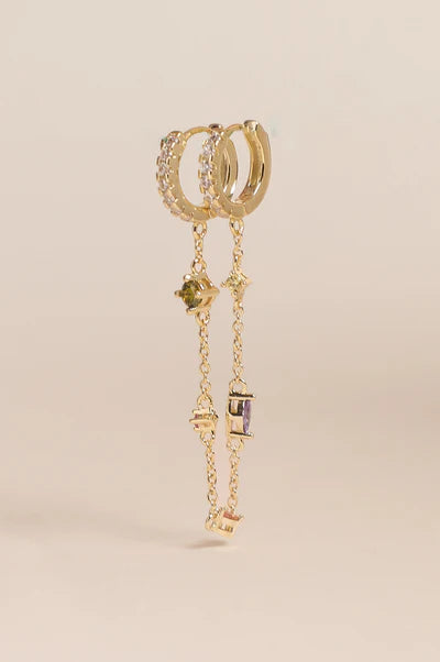 Boucles 2 Trous Jude - Dorées