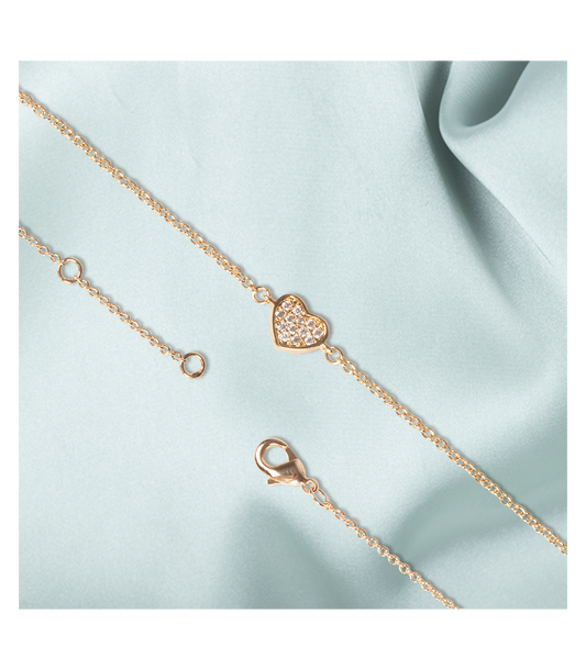 Bracelet Hearty - Plaqué Or