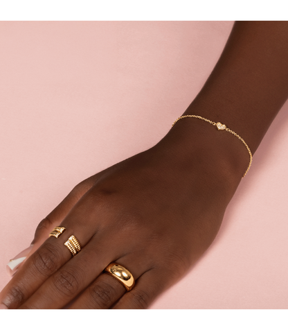 Bracelet Hearty - Plaqué Or