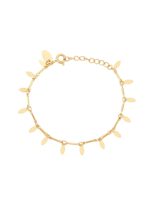 Bracelet Chaine et Franges Doré 