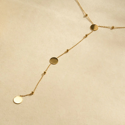 Sautoir Cravate Disco - Doré