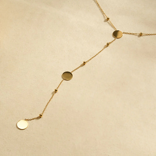 Sautoir Cravate Disco - Doré