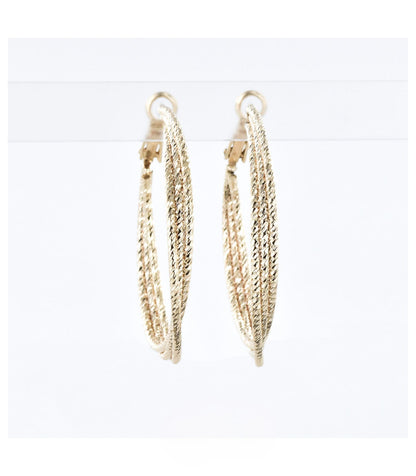 Grande Créoles 2 Anneaux Dorés