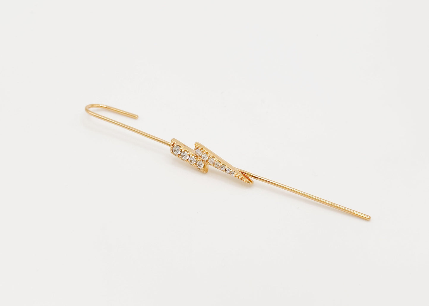 Monoboucle Earcuff Verticale et Forme Eclair