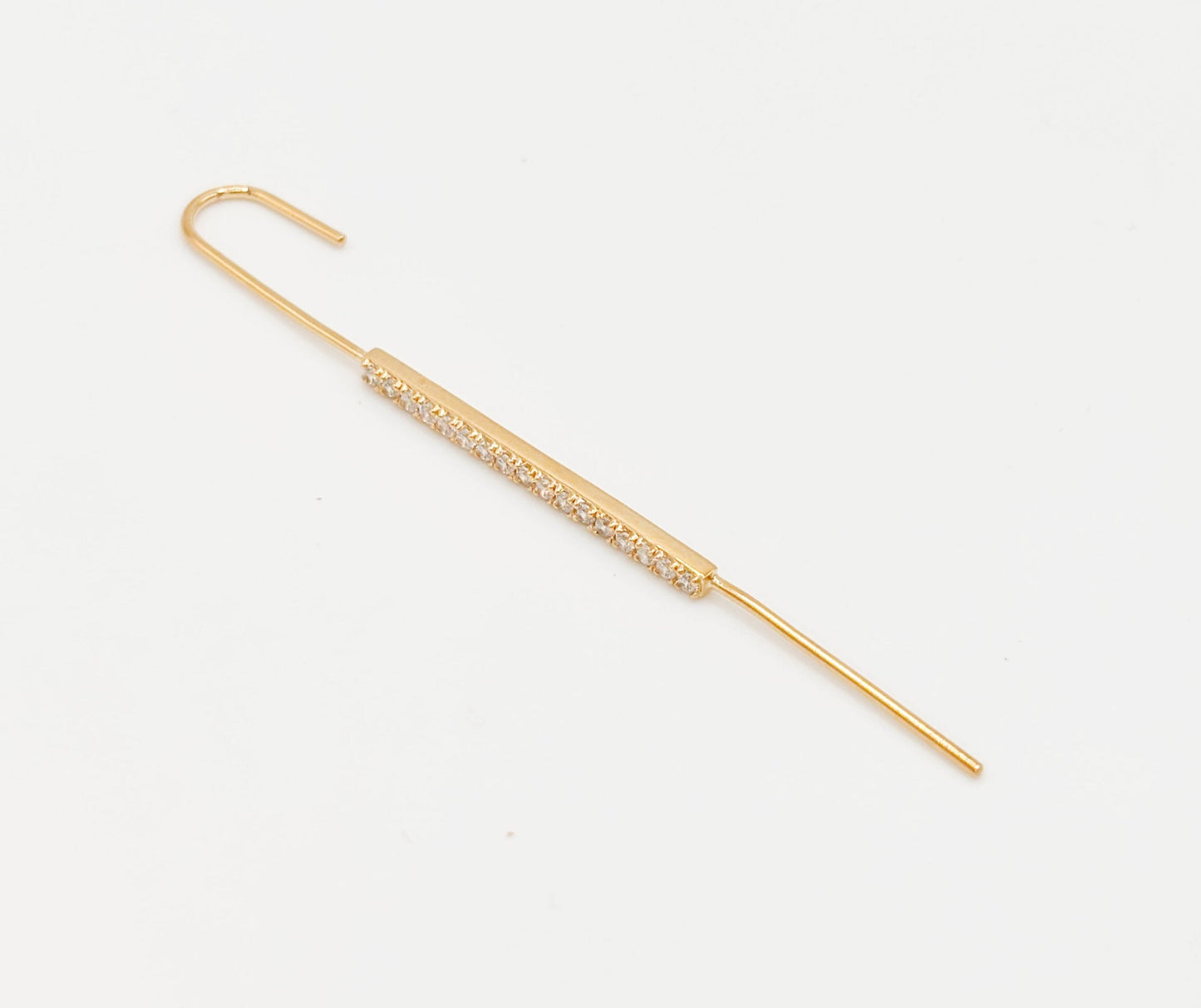 Monoboucle Earcuff Verticale et Forme Rectangle