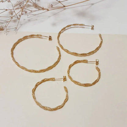 Boucles Créoles Lani M - Dorées