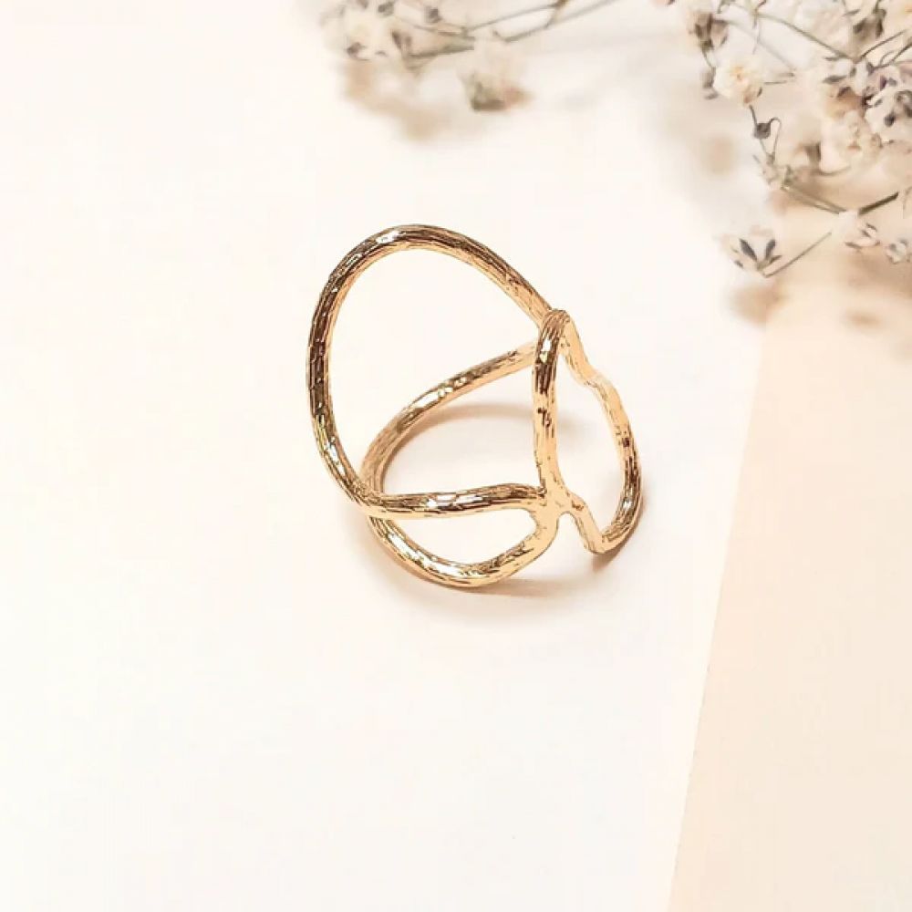 Bague Ajustable Dali - Dorée