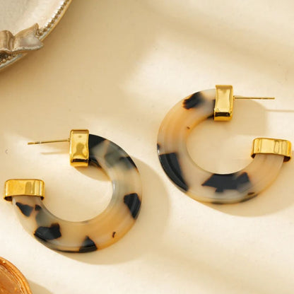 Boucles Créoles Arty - Doré