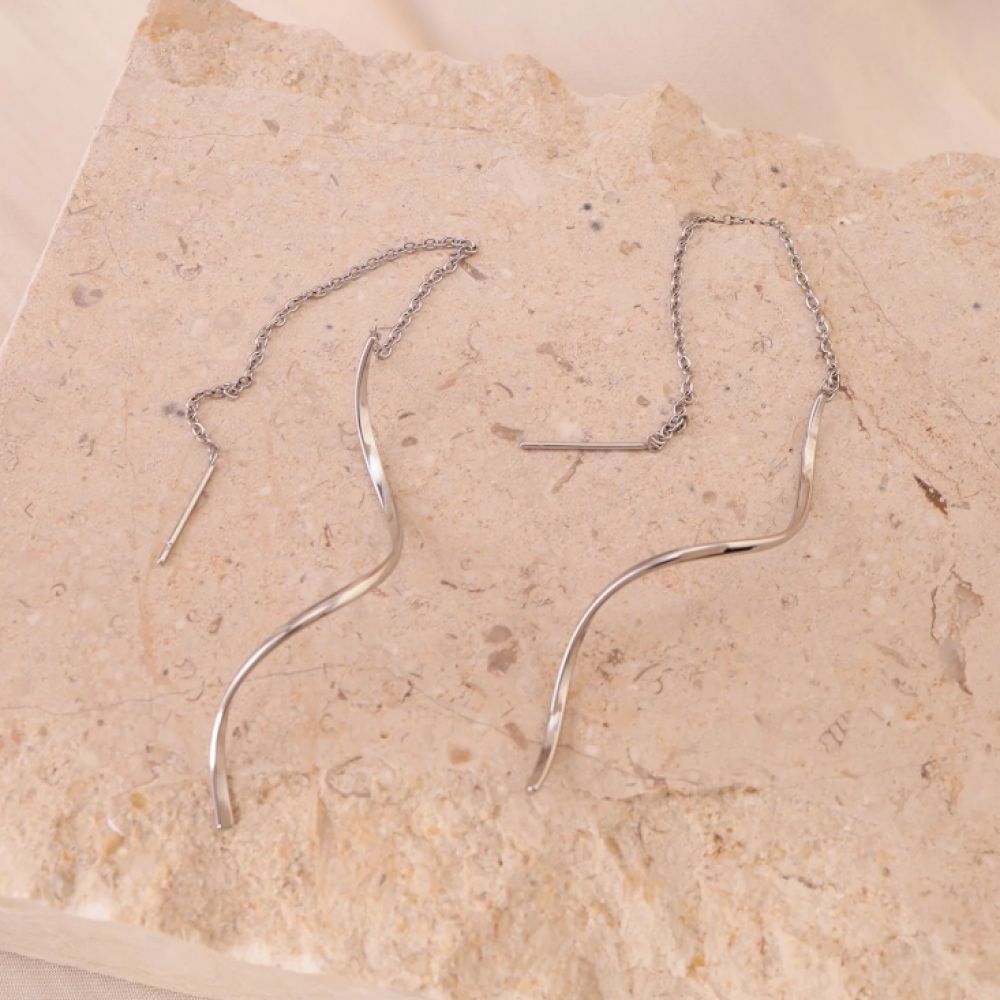 Boucles Ruban - Argent
