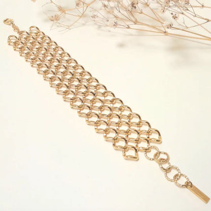 Bracelet Manchette Maillons Doré