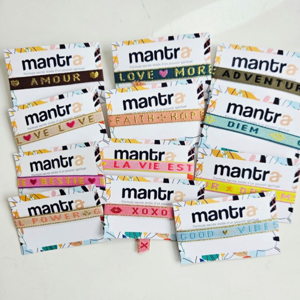 Bracelet Cordon Coton Mantra