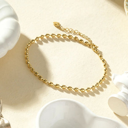 Bracelet de Cheville Billes Doré 
