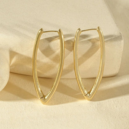 Boucles d'Oreilles Créoles ajourées pointues