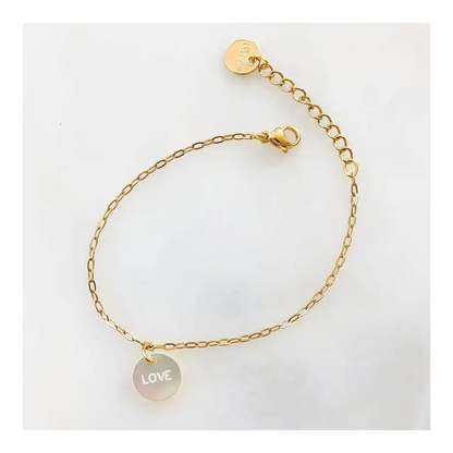 Bracelet Nacre et Mot