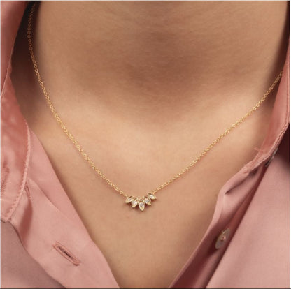 Collier Couronne - Plaqué Or