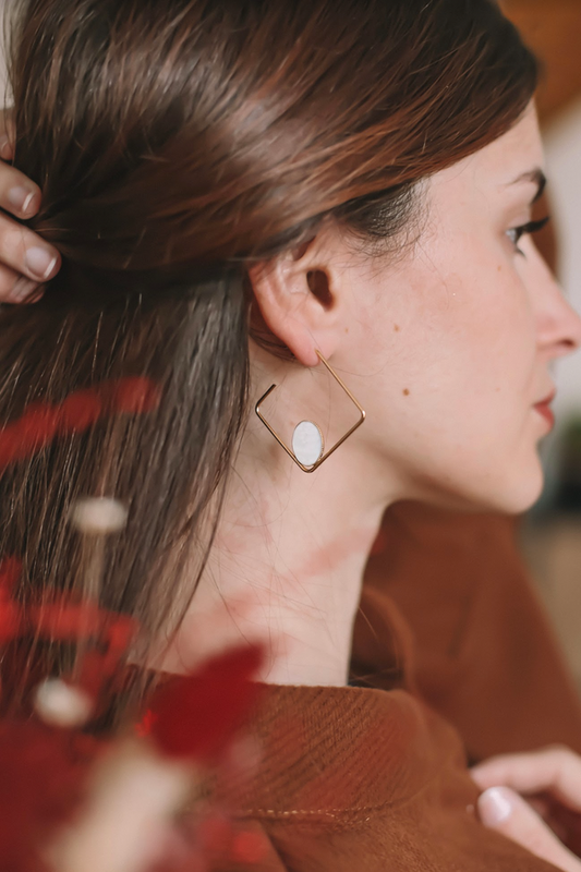 Boucles Créoles Constance - Doré