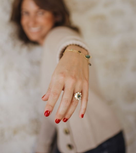 Bague Fleurs Venezia - Doré