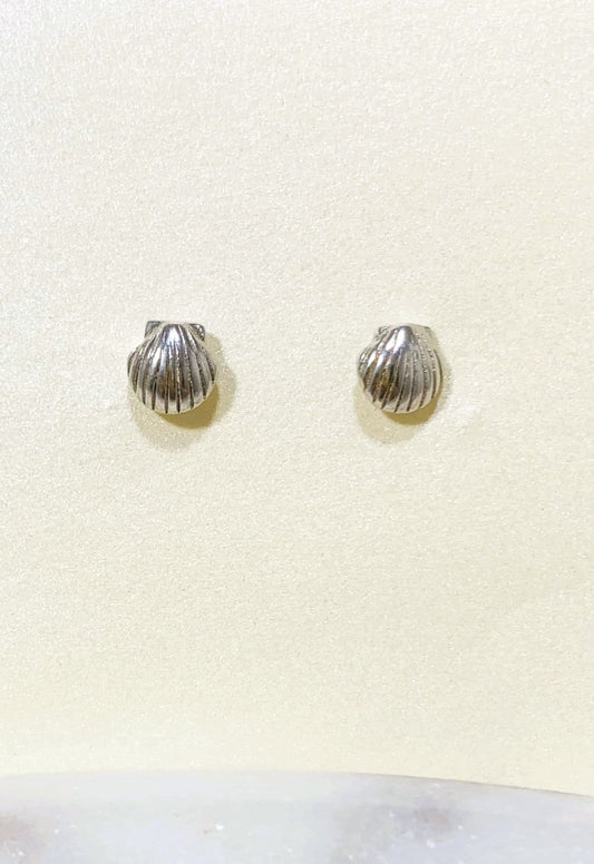 Boucles Puces Coquillage - Argent Massif