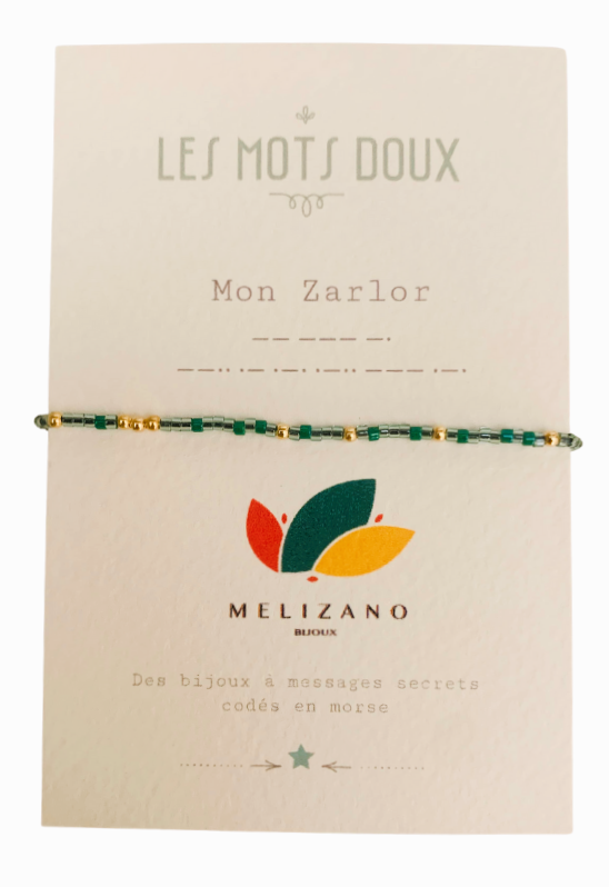 Bracelet Message Mots Créoles Mon Zarloret Perles 