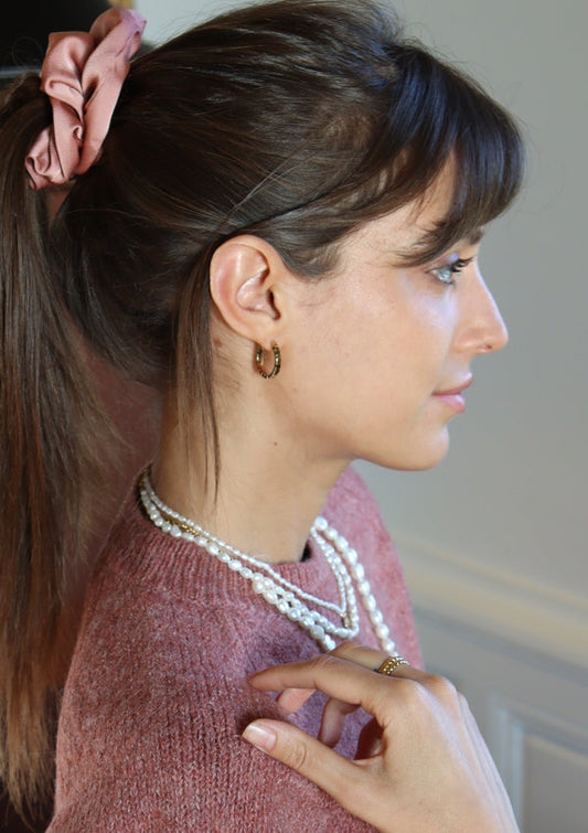 Boucles Créoles Kara - Plaqué Or